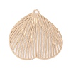 Iron Etched Metal Embellishments Pendants IFIN-Z0003-02KCG-1