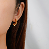 Geometric 304 Stainless Steel Stud Earrings WF7781-1