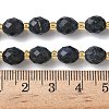 Natural Dumortierite Beads Strands G-F809-A39-01-6