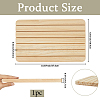 Rectangle Wood Earring Display Card Stands ODIS-WH20008-07A-2