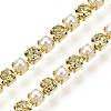 Brass Rhinestone Strass Chains CHC-N017-001A-A17-2