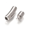 Tarnish Resistant 304 Stainless Steel Bayonet Clasps STAS-L238-004B-P-3