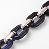 Imitation Gemstone Style Acrylic Handmade Cable Chains AJEW-JB00517-07-3