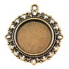 Zinc Alloy Pendant Settings for Cabochon & Rhinestone LS-PALLOY-A15290-AG-LF-1