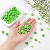 100Pcs 2 Styles Opaque Acrylic Beads SACR-YW0001-73-5