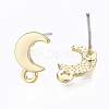 Alloy Stud Earring Findings PALLOY-T064-77LG-RS-2