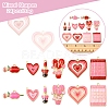 24Pcs 12 Styles Valentine's Day Rack Plating Alloy Enamel Pendants ENAM-FS0002-56-5