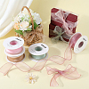 4 Rolls 4 Colors Polyester Organza Ribbon PAAG-CY0001-03A-4