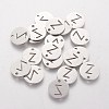 201 Stainless Steel Charms STAS-Q201-T051-Z-1