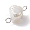 Electroplated Shell Pearl Nuggets Links PALLOY-JF04646-02-5
