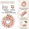 1 Strand Handmade Lampwork Inner Flower Rondelle Beads Strands LAMP-TA0002-72J-3