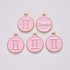 Alloy Enamel Pendants ENAM-S124-01B-09I-2
