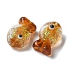 Handmade Foil Lampwork Fish Beads FOIL-Z001-01I-2