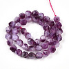 Dyed Natural White Jade Beads Strands G-T139-8mm-45O-3
