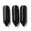 Natural Obsidian Pointed Pendants G-C158-05H-1