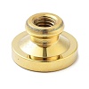 Golden Tone Wax Seal Brass Stamp Heads STAM-P002-01G-03-2