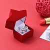 Christmas Star Shape Flocking Jewelry Gift Boxes VBOX-L002-I01-5