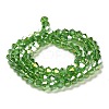 Transparent Electroplate Glass Beads Strands EGLA-A039-T4mm-B03-2