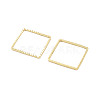 Brass Beads Frames KK-M288-01G-E-2