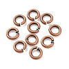 Brass Saw Cut Open Jump Rings KK-G514-01B-R-1