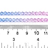 Gradient Color Baking Paint Glass Bead Strands X1-DGLA-A039-T2mm-A019-5