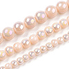 Electroplate Opaque Glass Beads Strands GLAA-T032-P6mm-AB09-4
