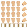 20Pcs Schima Wood Drawer Knobs Pulls Handles AJEW-BC0010-08-1