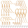 BENECREAT 36Pcs 6 Styles Brass French Earring Hooks KK-BC0010-19-1