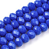Opaque Solid Color Glass Beads Strands EGLA-A034-P3mm-D32-1