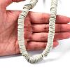 Flat Round Handmade Polymer Clay Beads CLAY-R067-10mm-02-7