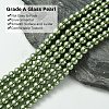 Eco-Friendly Dyed Glass Pearl Bead Strands HY-A008-6mm-RB025-3