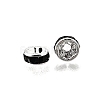 Brass Grade A Rhinestone Spacer Beads RB-A014-Z6mm-02S-3