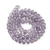 Transparent Baking Paint Glass Beads Strands DGLA-A034-T8mm-D07-2
