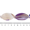 Natural Purple Banded Agate Beads Strands G-C141-A01-01-5