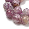 Natural Lepidolite/Purple Mica Stone Beads Strands G-G160-A01-01-4