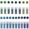 90g 9 colors 11/0 Two Cut Round Hole Glass Seed Beads SEED-SC0001-25A-1