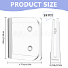5 Sets Self Adhesive ABS Plastic Shower Curtain Clips DIY-CN0003-12-2