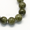 Natural Dyed Yellow Jade Gemstone Bead Strands G-R271-6mm-YXS26-2
