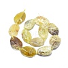 Natural Yellow Opal Bead Strands G-O179-J09-2