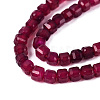 Dyed Natural Agate Beads Strands G-T138-211E-4