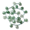 Natural Green Aventurine Beads Strands G-K382-C08-01-3