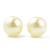 Spray Painted ABS Plastic Imitation Pearl Beads OACR-T015-05C-20-2