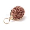 Natural Rudraksha Copper Wire Wrapped Pendants PALLOY-JF02066-02-3