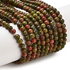Natural Unakite Beads Strands G-G143-A04-01-1