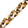 Handmade Transparent Acrylic & CCB Plastic Curb Chains AJEW-JB00740-01-2