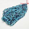 Electroplate Glass Faceted Rondelle Beads Strands X-EGLA-D020-10x8mm-40-2