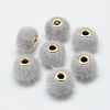 Handmade Faux Mink Fur European Beads OPDL-S089-02D-2