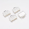 Brass Multi-strand Box Clasps kk291-S-1
