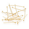 Brass Ball Head Pins KK-G331-10-0.6x25-1
