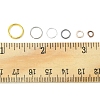 60G 6 Styles DIY Brass & Iron Open Jump Rings DIY-FS0004-11-6